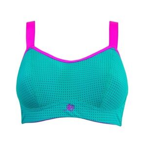 Pour Moi Sports 97003 Energy Underwired Padded Convertible Sports Bra Green/Pink